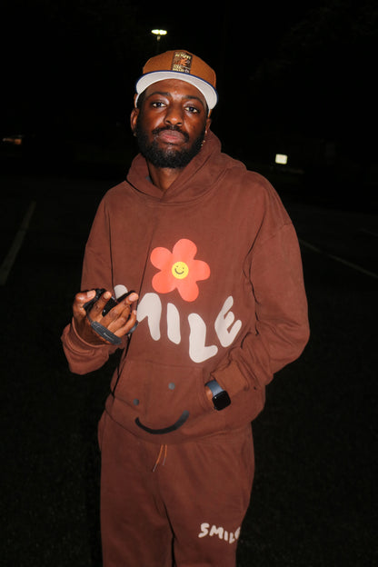 Brown Smile Hoodie