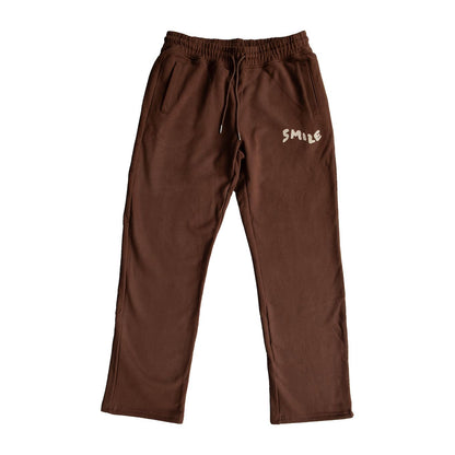 Brown Smile Joggers