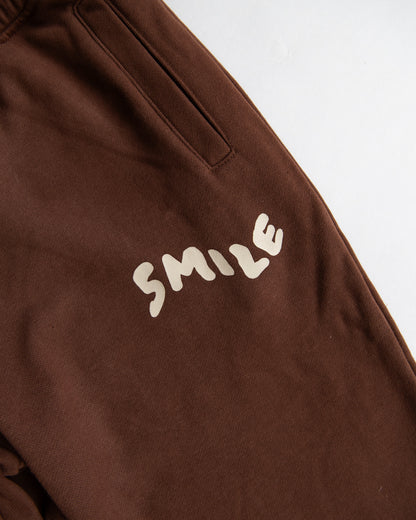 Brown Smile Joggers